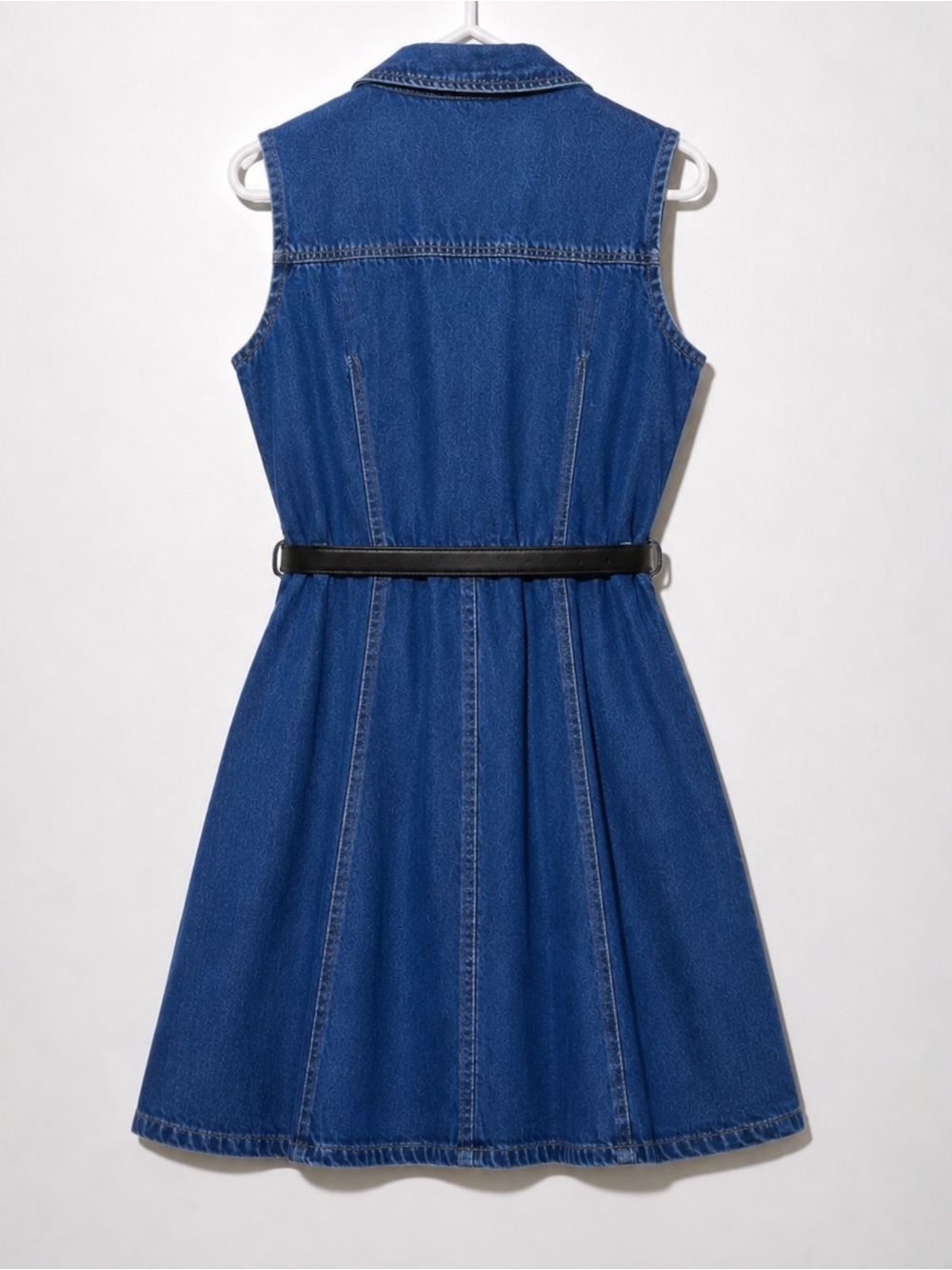 NWT Margaux Denim Dress with Belt by Wisteria - Picture 4 of 5